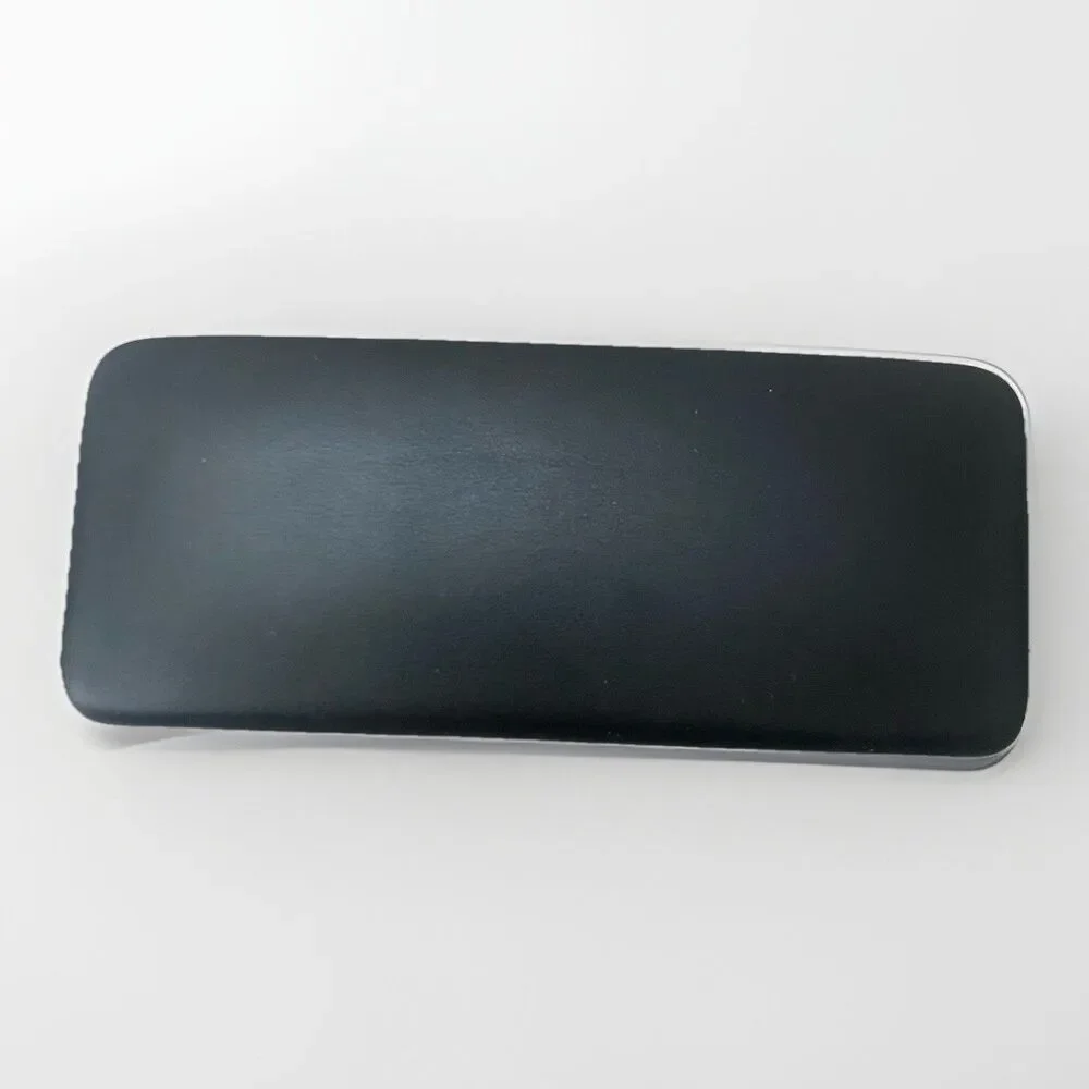 Versace NEW Logo Sunglasses Glasses Case Black Leather Cleaning Cloth Designer